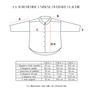 surchemise oversize unisexe