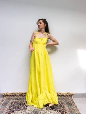 robe maria - lin jaune soleil