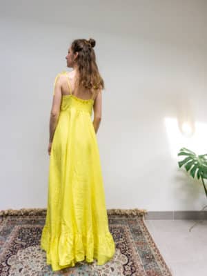 robe maria - lin jaune soleil