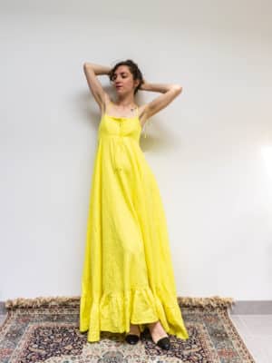 robe maria - lin jaune soleil
