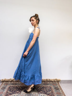 robe maria - lin bleu bleuet